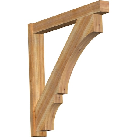 Ekena Millwork Balboa Block Rough Sawn Outlooker, Western Red Cedar, 6"W x 44"D x 44"H OUT06X44X44BOA05RWR